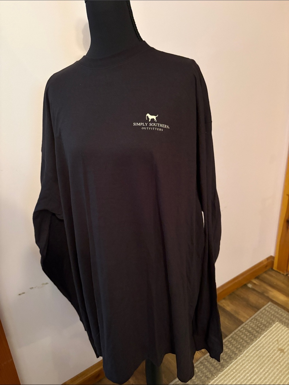 Simply Southern Black Long-Sleeve Logo Tee